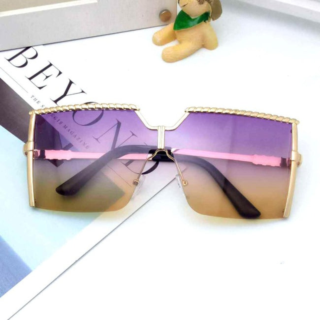 Wholesale Oversized Square Frame Women Men Sunglasses