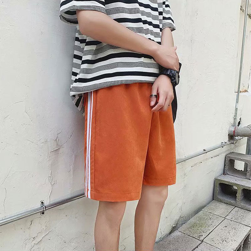 Wholesale M-XXL Men Casual Striped Drawstring Sports Shorts