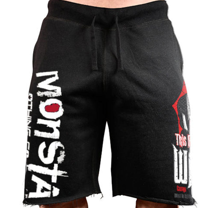 Wholesale M-3XL Men Graphic Print Drawstring Sports Shorts