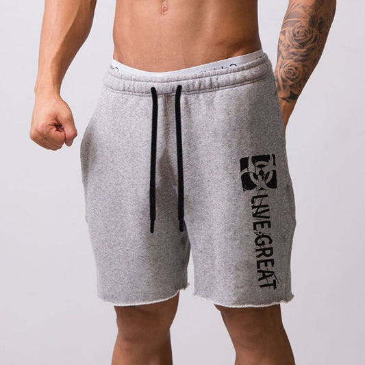 Wholesale M-5XL Men Fashion Letter Print Sports Shorts