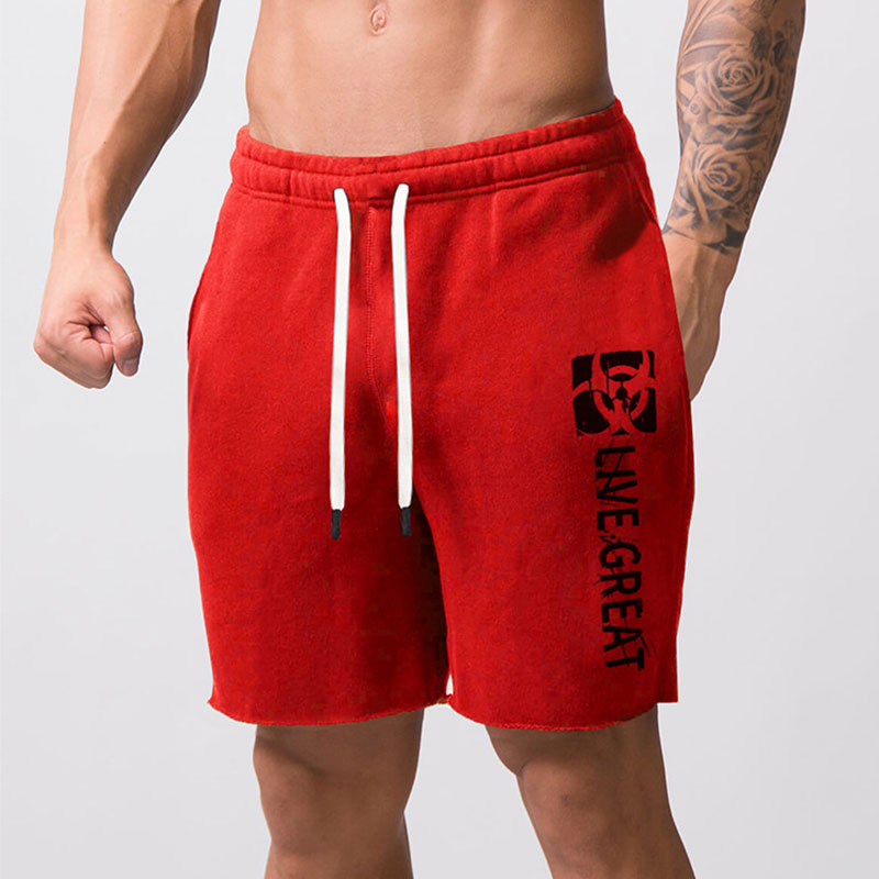 Wholesale M-5XL Men Fashion Letter Print Sports Shorts