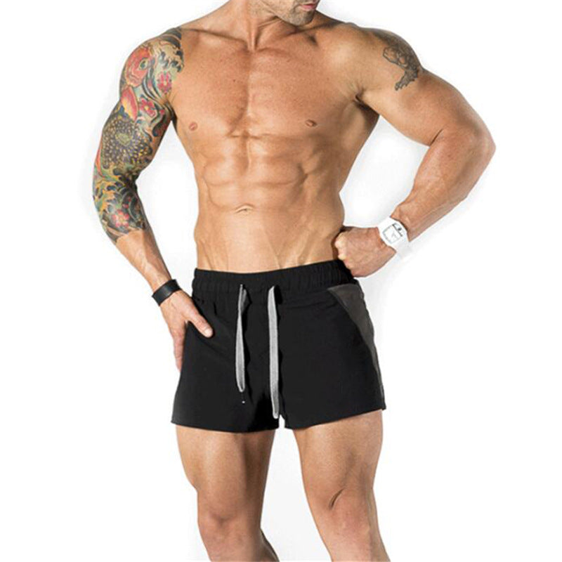 Wholesale M-XXL Men Fashion Thin Quick-drying Drawstring Sports Shorts