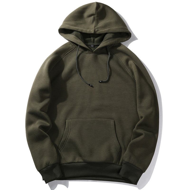 Wholesale Neutral Casual Solid Color Unisex Loose Hoodies