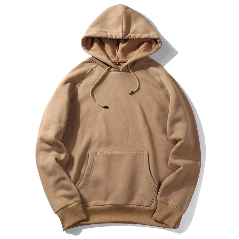 Wholesale Neutral Casual Solid Color Unisex Loose Hoodies