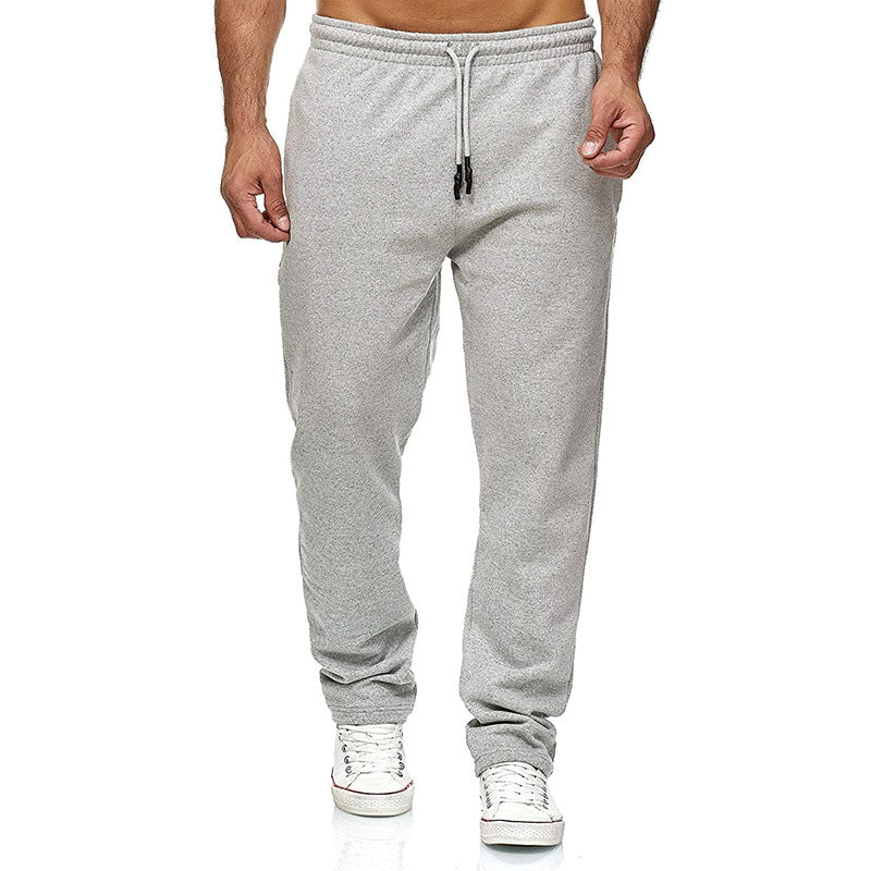 Wholesale M-3xl Men Casual Solid Color Fleece Lined Pants