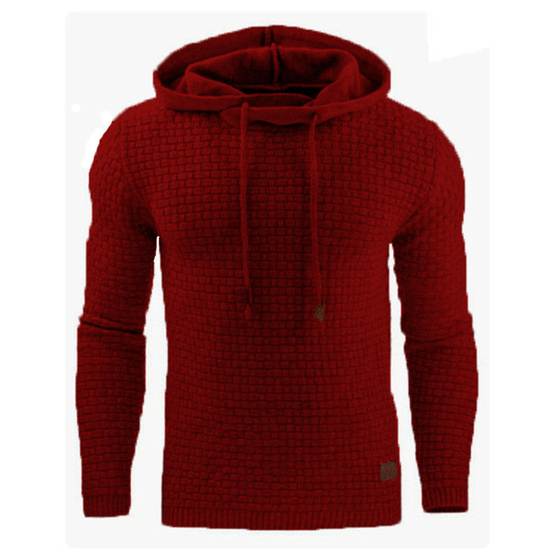 Wholesale S-5XL Men Solid Color Casual Hoodie