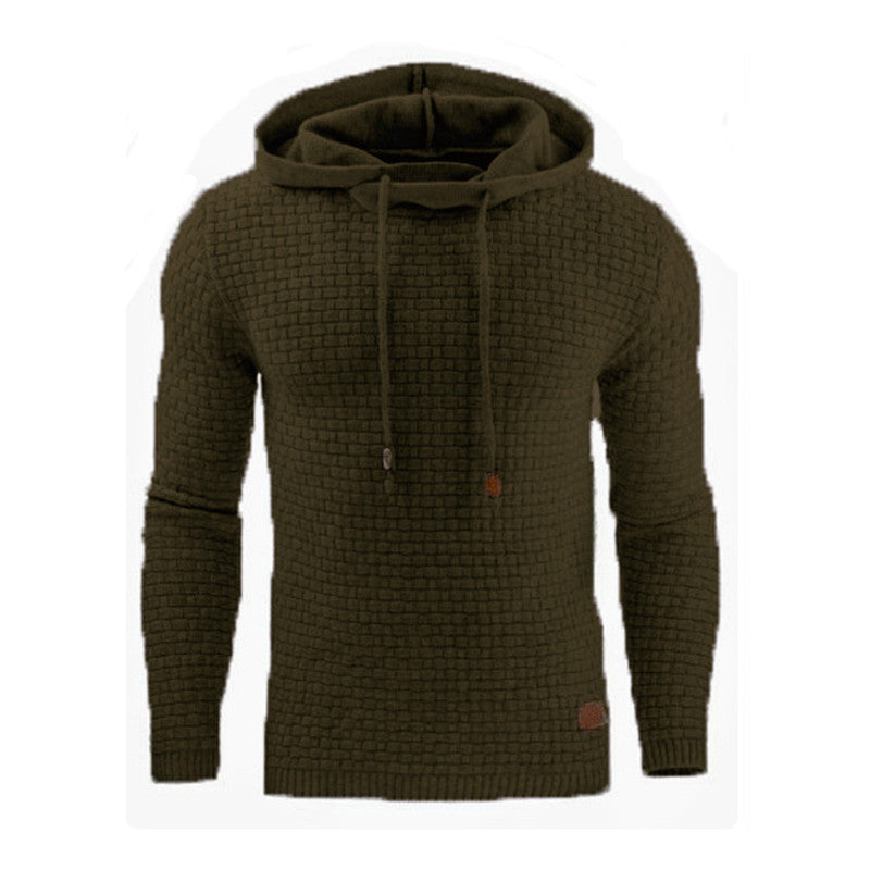 Wholesale S-5XL Men Solid Color Casual Hoodie