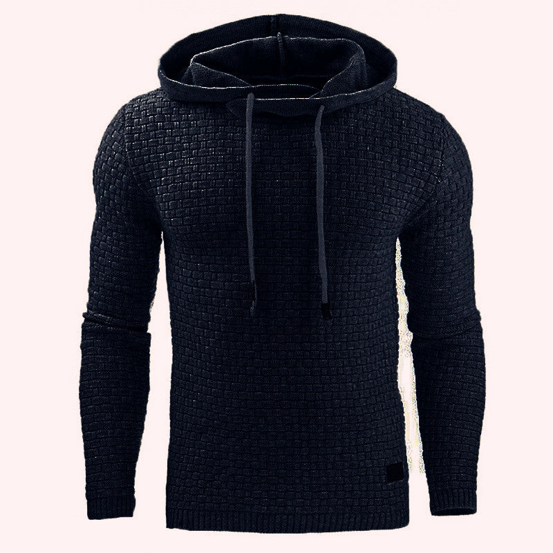 Wholesale S-5XL Men Solid Color Casual Hoodie