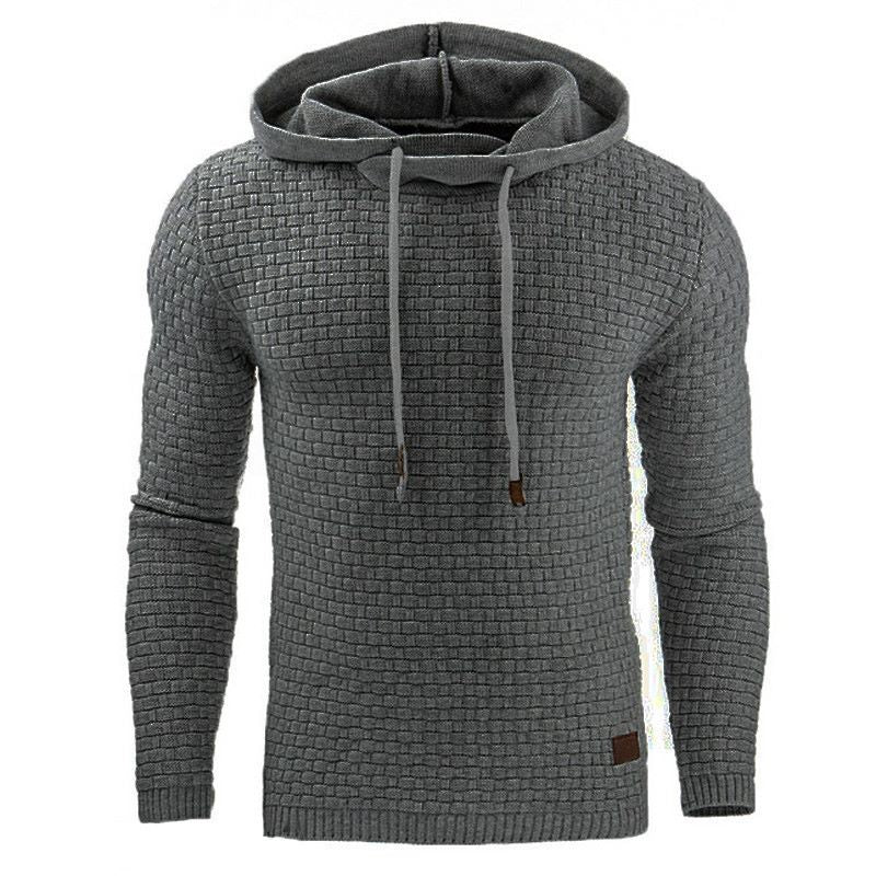 Wholesale S-5XL Men Solid Color Casual Hoodie