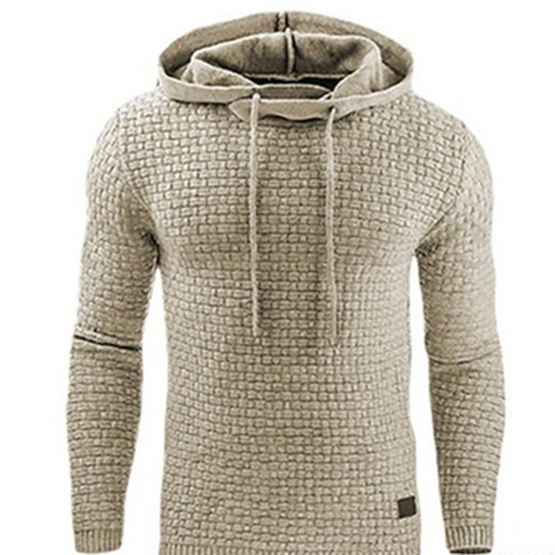 Wholesale S-5XL Men Solid Color Casual Hoodie