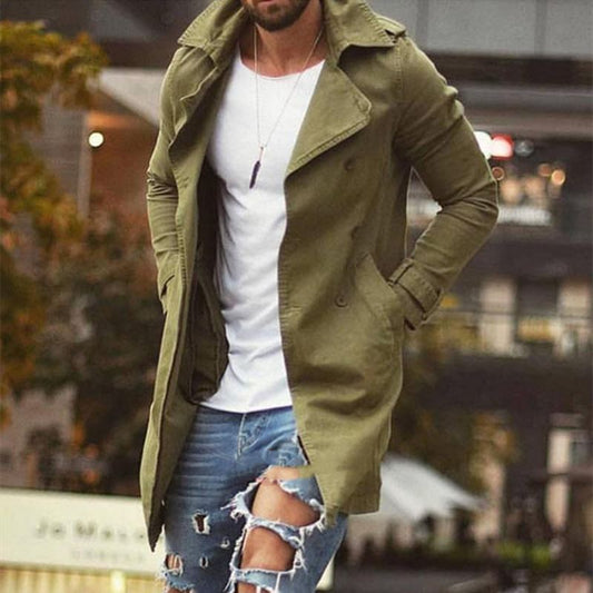 Wholesale S-4XL Men Fashion Plus Size Solid Color Lapel Jacket