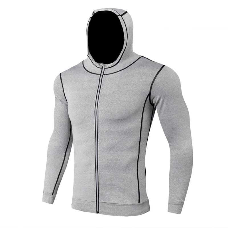 Wholesale S-3XL Men Fashion Zipper Long Sleeve Hooded Coat