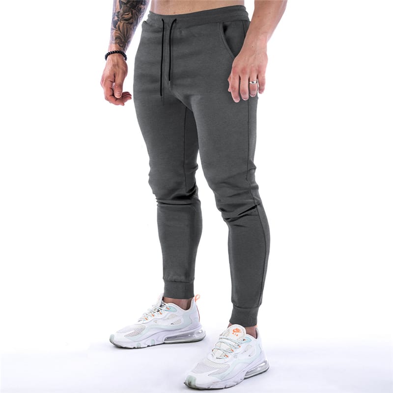 Wholesale S-2XL Men Fashion Solid Color Drawstring Pants