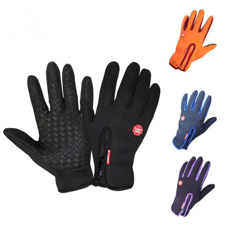 Wholesale Fashion Zipper Design Touch Screen Gloves