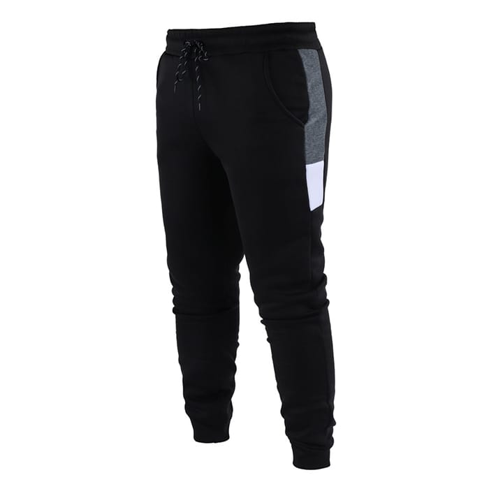 Wholesale M-3XL Men Fashion Color Blocking Drawstring Waist Sweatpants