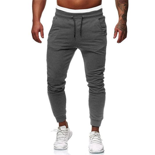 Wholesale M-3XL Men Fashion Color Blocking Drawstring Waist Sweatpants