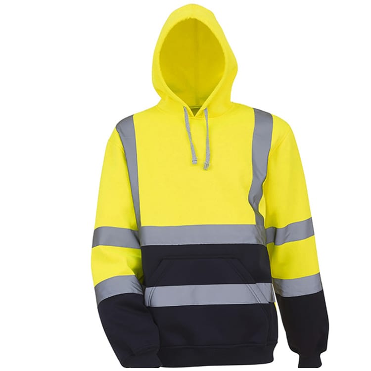 Wholesale S-5XL Men Color Blocking Patchwork Reflective Hoodie