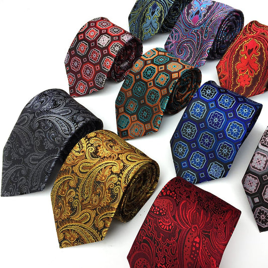 Wholesale Men Fashion Irregular Print Tie