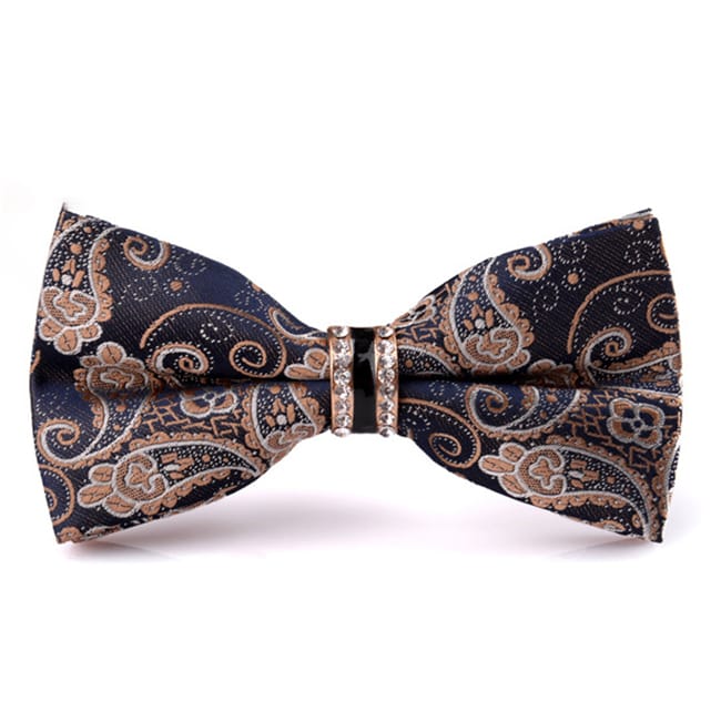 Wholesale Men Fashion Rhinestone Decorated Bow Tie