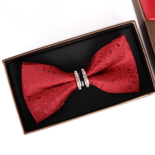 Wholesale Men Fashion Rhinestone Decorated Bow Tie