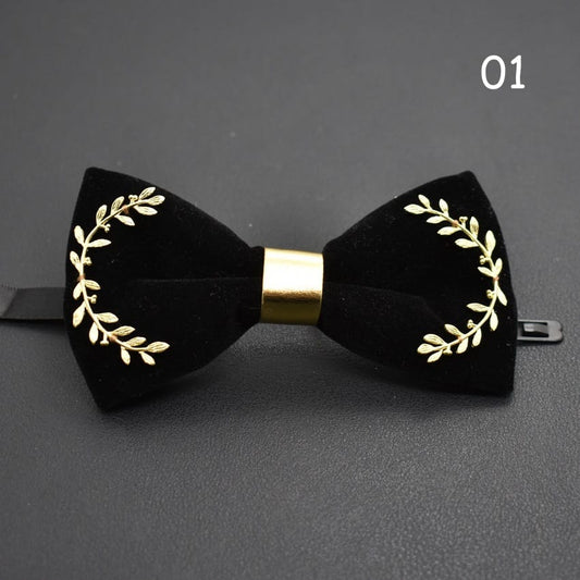 Wholesale Men Fashion Olive Branch Decoration Bow Tie