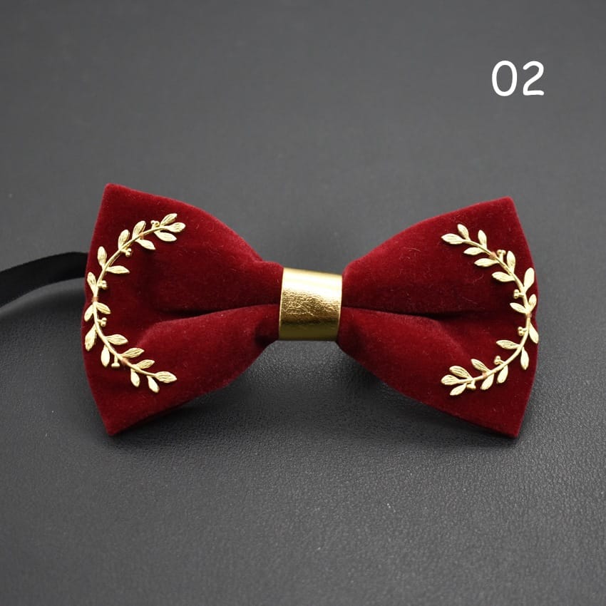 Wholesale Men Fashion Olive Branch Decoration Bow Tie