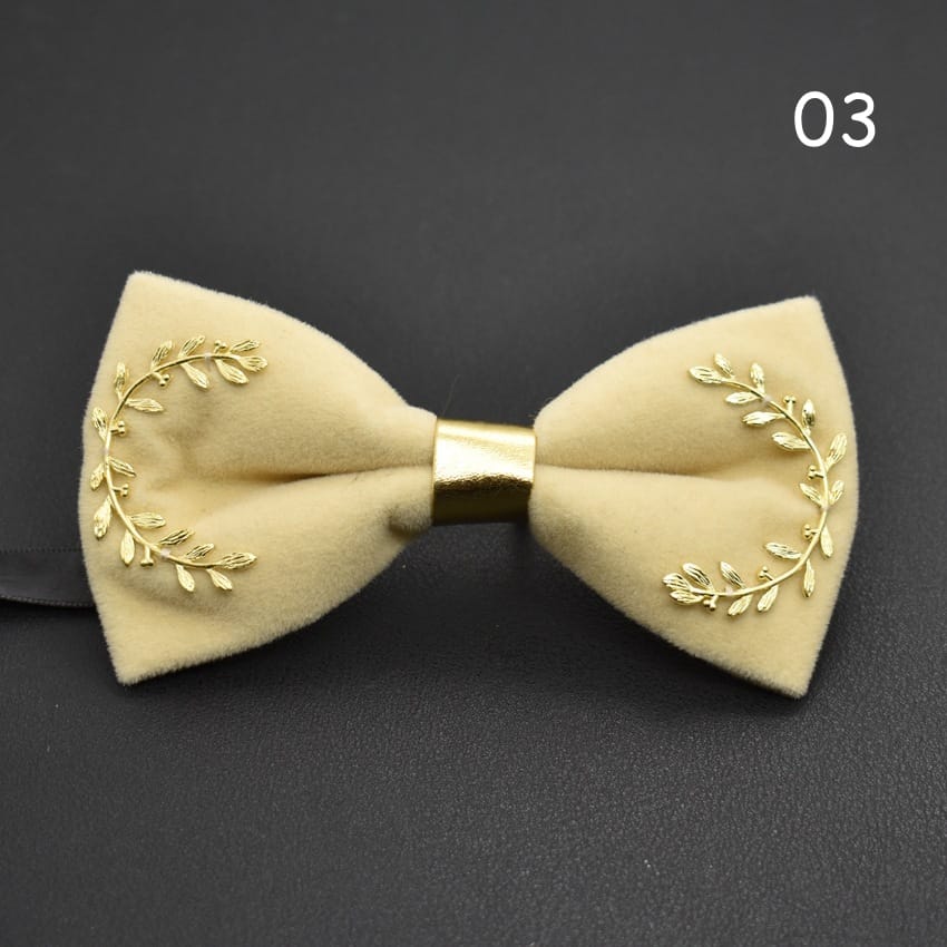 Wholesale Men Fashion Olive Branch Decoration Bow Tie