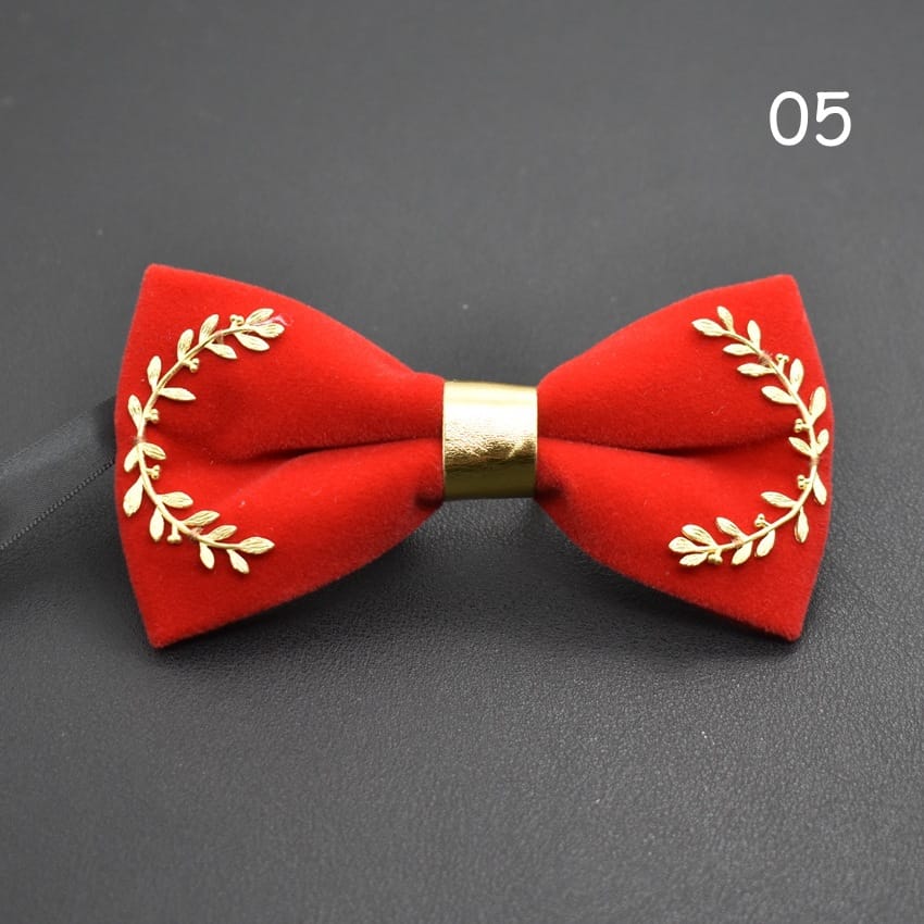 Wholesale Men Fashion Olive Branch Decoration Bow Tie