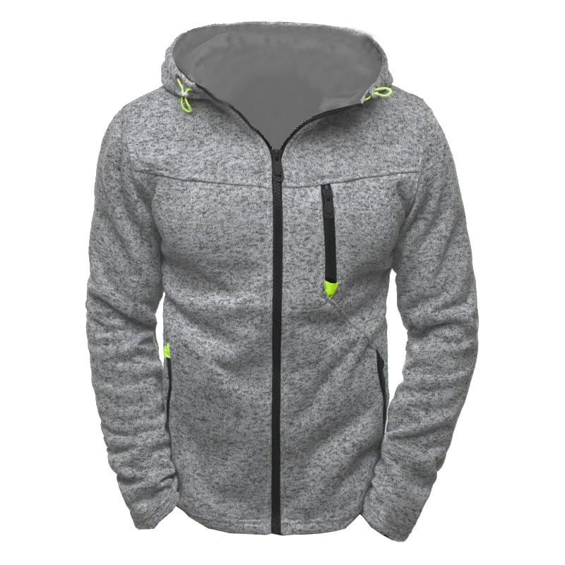 Wholesale S-4XL Men Casual Zipper Long Sleeve Hoodie