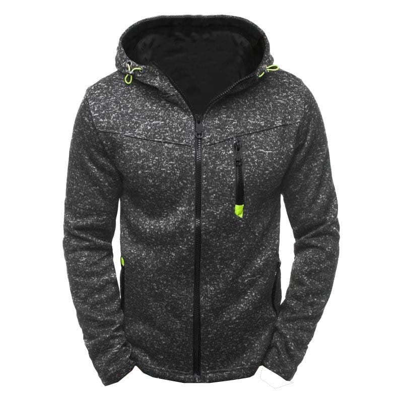 Wholesale S-4XL Men Casual Zipper Long Sleeve Hoodie