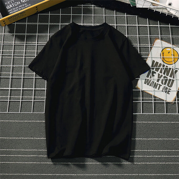 Wholesale S-3XL Men Fashion Solid Color Rond Neck T-shirt