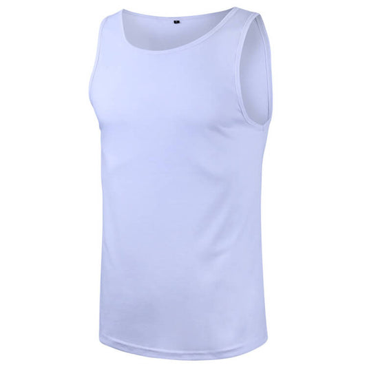 Wholesale S-2XL Men Fashion Solid Color Round Neck Tank