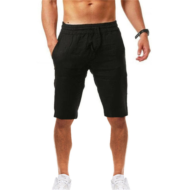 Wholesale M-3XL Men Casual Solid Color Drawstring Waist Jogging Sweatpants