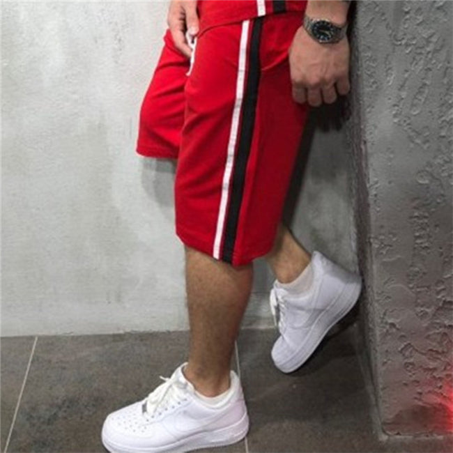 Wholesale M-3XL Men Fashion Color Blocking Patchwork Jogging Sweatpants