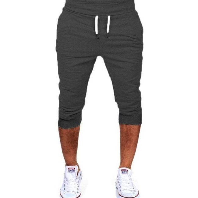 Wholesale M-3XL Men Simple Solid Color Drawstring Waist Jogging Sweatpants