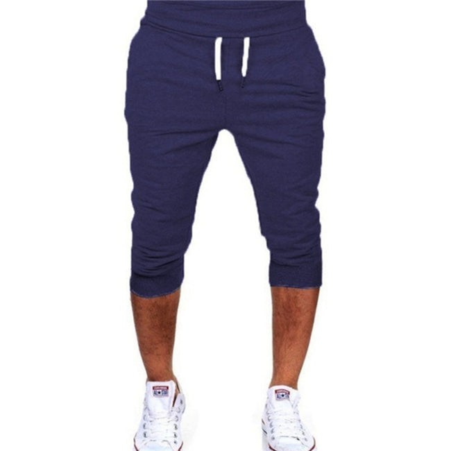 Wholesale M-3XL Men Simple Solid Color Drawstring Waist Jogging Sweatpants