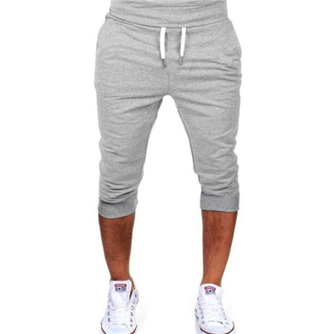 Wholesale M-3XL Men Simple Solid Color Drawstring Waist Jogging Sweatpants