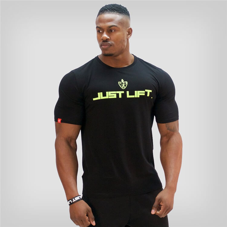 Wholesale M-2XL Men Fashion Letter Printed Round Neck Breathable Sport T-shirt