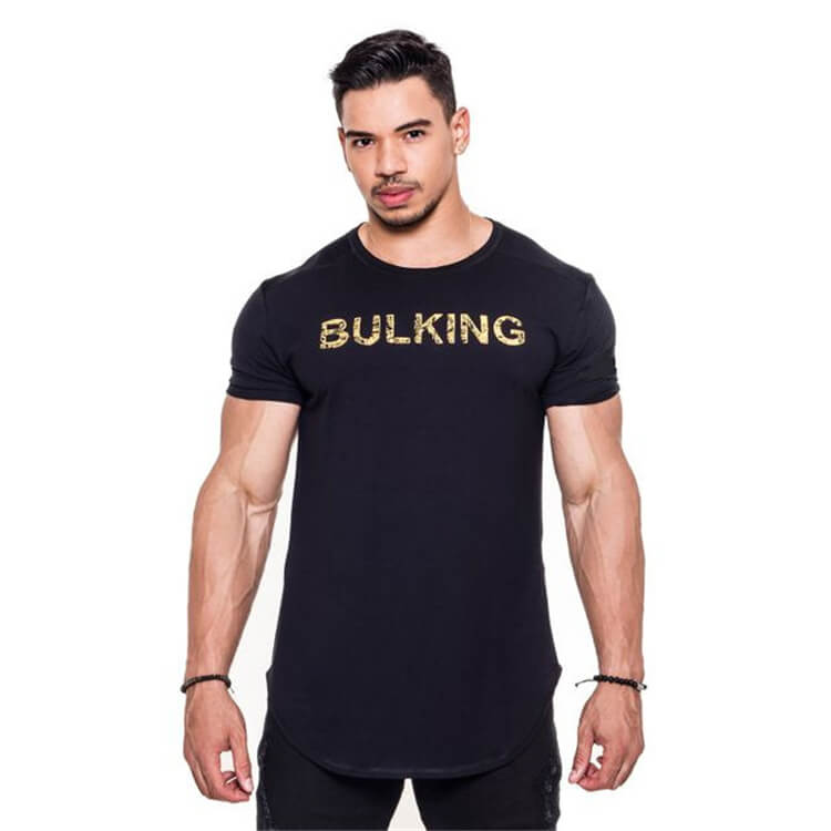 Wholesale M-3XL Men Fahsion Letter Printed Loose Breathable Sport T-shirt