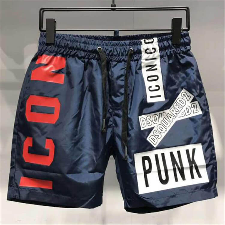 Wholesale M-3XL Men Fashion Letter Printed Breathable Drawstring Waist Sport Shorts