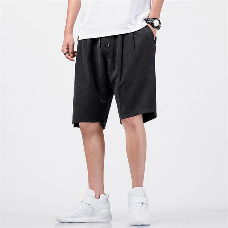 Wholesale M-5XL Men Fashion Solid Color Loose Beach Shorts