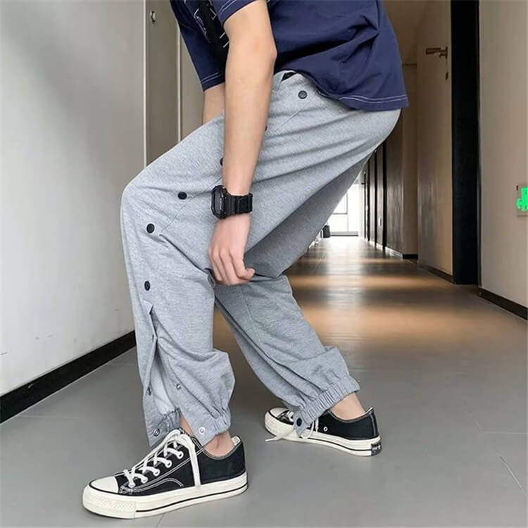 Wholesale S-3XL Men Casual Single-breasted Loose Sport Pants