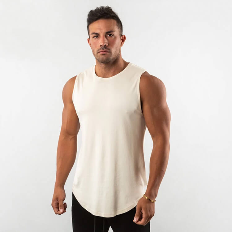 Wholesale M-3XL Men Fashion Candy Color Quick-Drying Tank Top