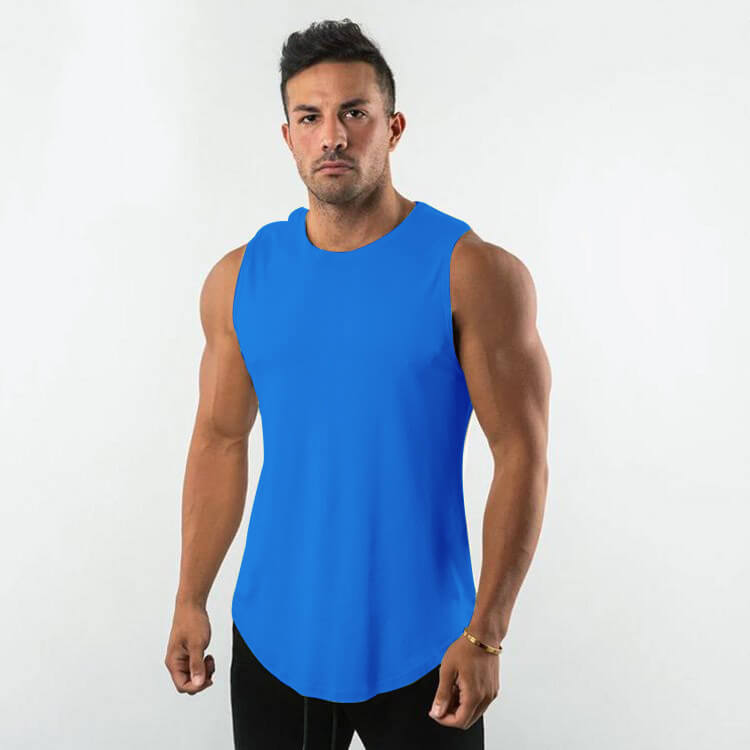 Wholesale M-3XL Men Fashion Candy Color Quick-Drying Tank Top