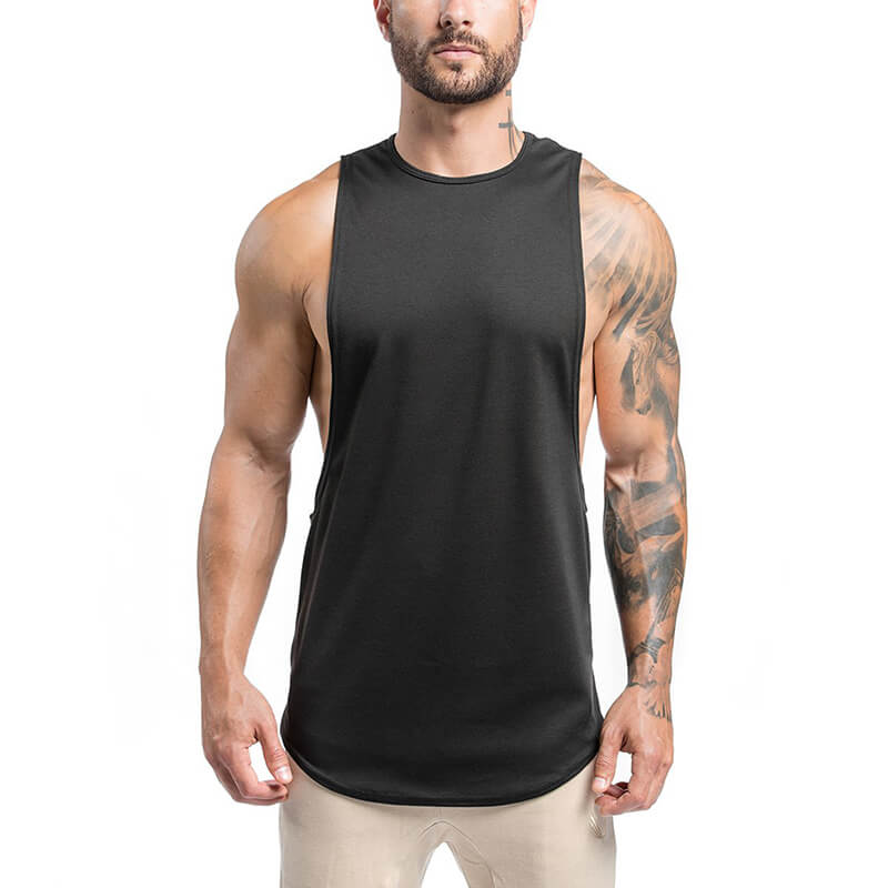 Wholesale M-2XL Men Casual Letter Printing Sport Loose Tank Top