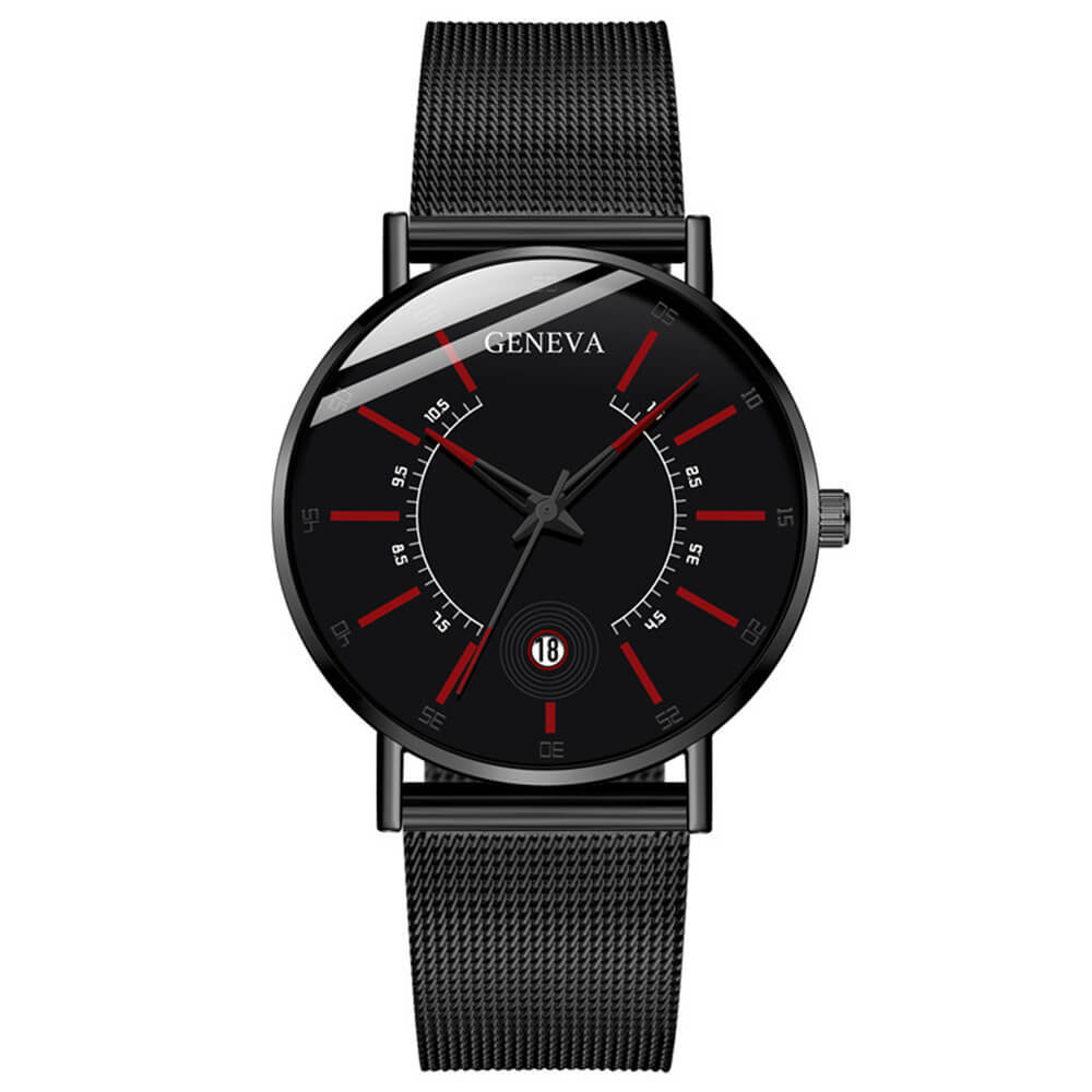 Wholesale Men Casual Mesh Band Design Quartz Watch