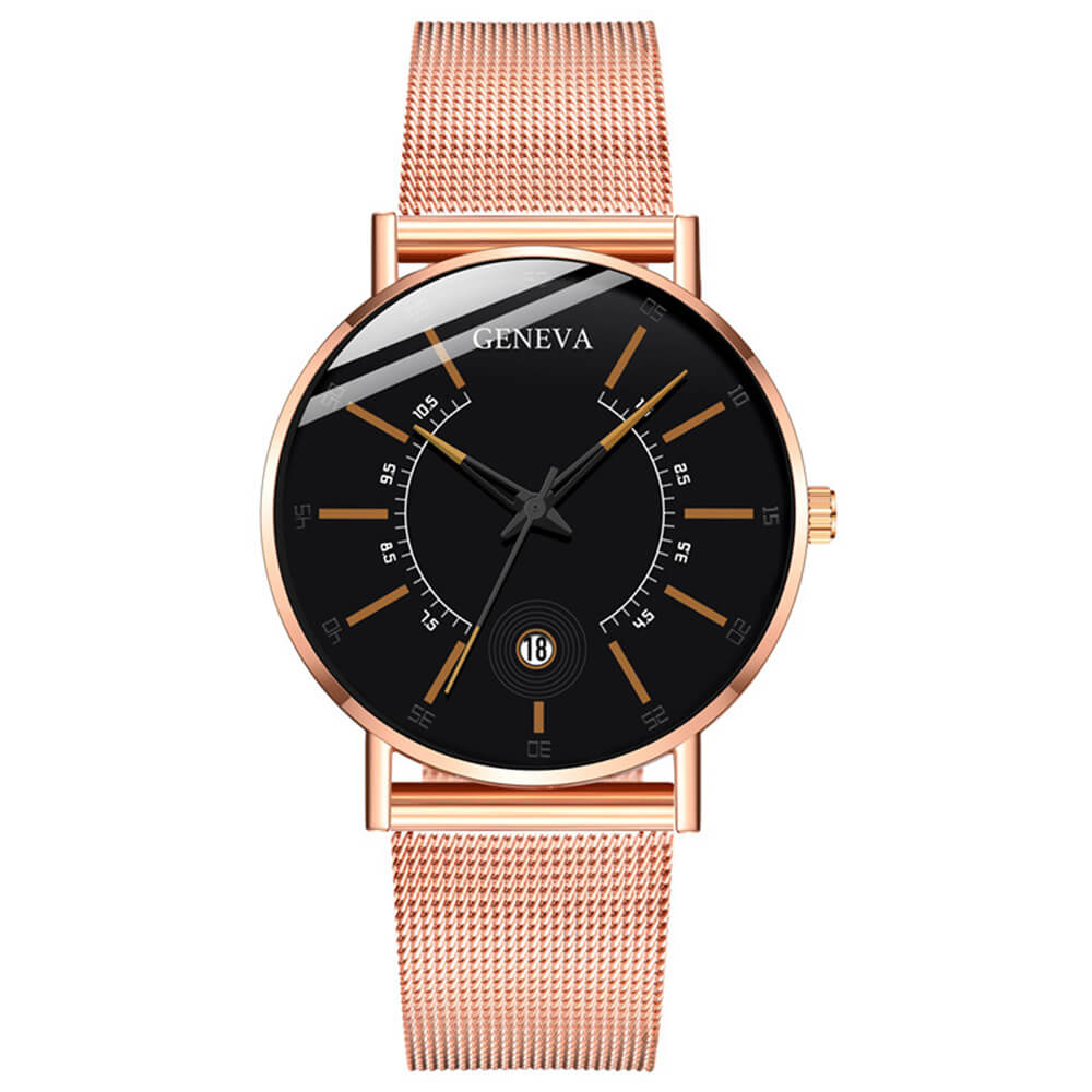 Wholesale Men Casual Mesh Band Design Quartz Watch