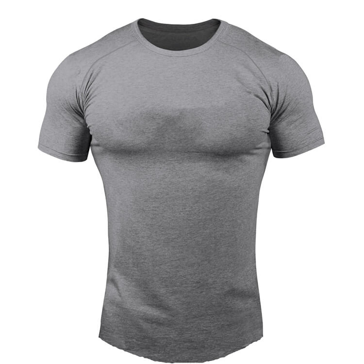 Wholesale M-3XL Men Fashion Solid Color Round Neck T-shirt