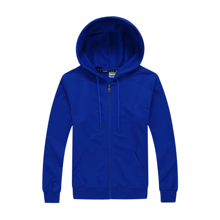 Wholesale S-4XL Men Fashion Solid Color Zipper Long Sleeve Hooded Coat