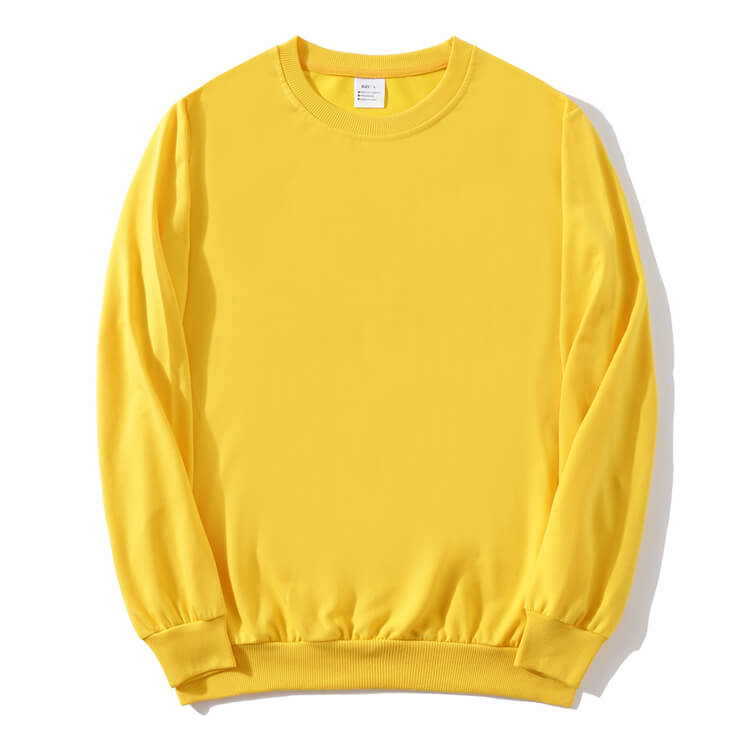 Wholesale S-4XL Men Fashion Solid Color Round Neck Long Sleeve Sweatshirt